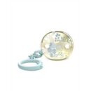 SUAVINEX Attache sucetteS PREMIUM SOOTHER CLIP GOLD BLEU