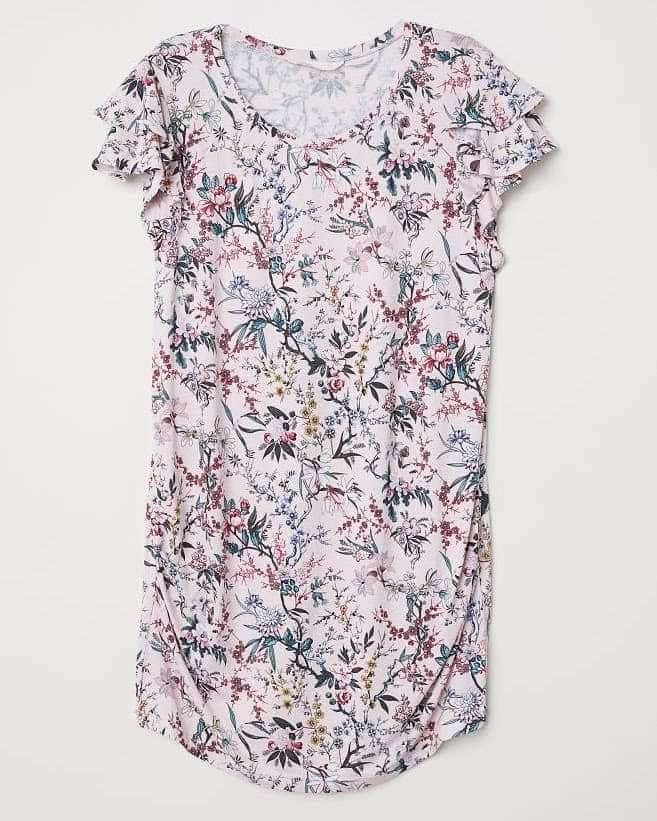 T-shirt MAMA  rose clair / fleuri taille XL