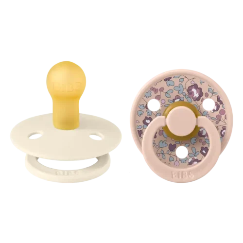 BIBS Lot de 2 Tétines Rubber x Liberty Eloise Blush Mix - 618 Mois