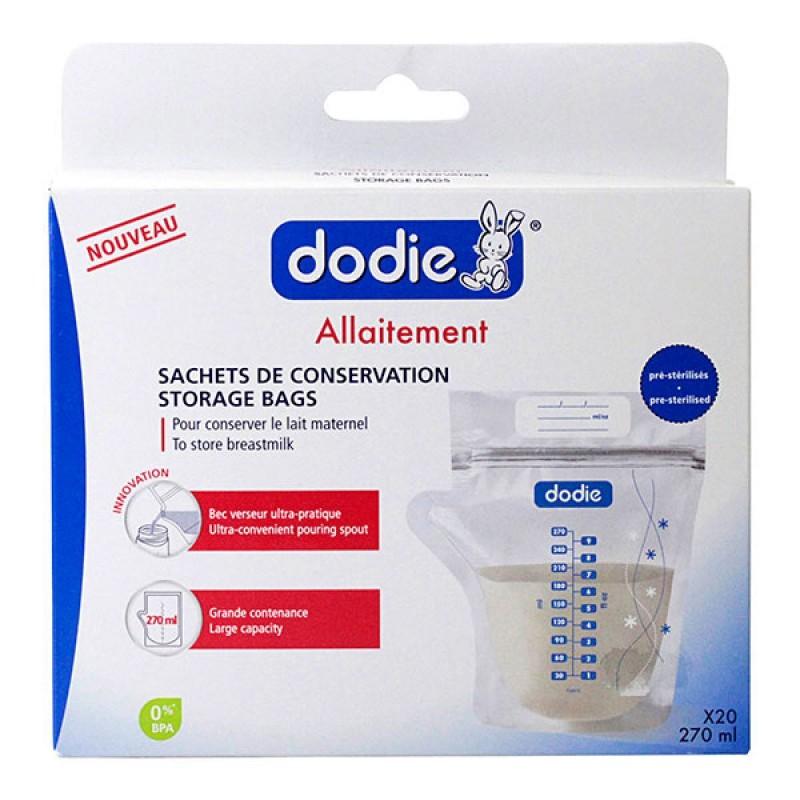 Dodie sachets de conservation pour lait maternel 20 Pièces Dodie sachets de conservation pour lait maternel 20 Pièces