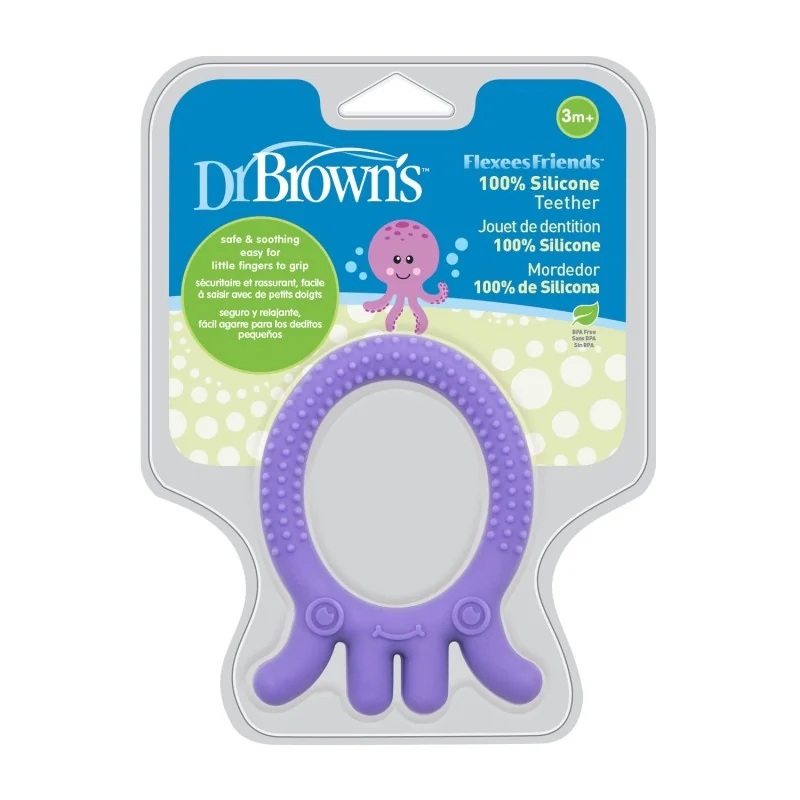 Dr Brown Anneau de dentition Flexees Pieuvre Mauve Dr Brown Anneau de dentition Flexees Pieuvre Mauve