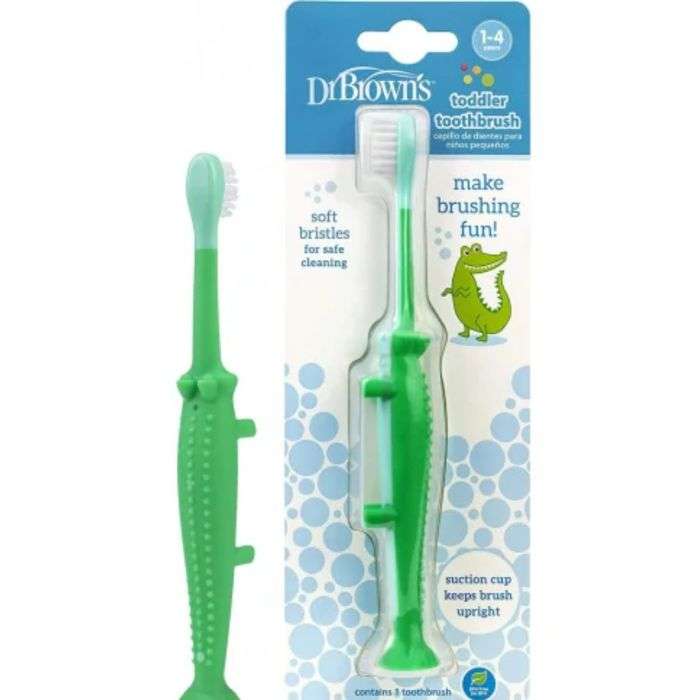 DR BROWNS – BROSSE A DENTS ENFANTS 1-4 ANS CROCODILE