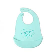 Kiokids - Bavoir en silicone "bleu"