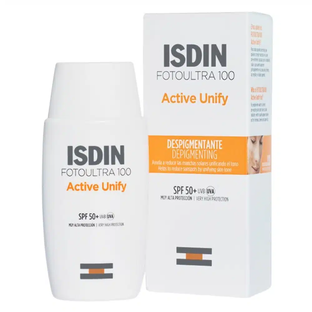 Isdin FotoUltra 100 Active Unify Dépigmentant Spf50+ – 50ml Isdin FotoUltra 100 Active Unify Dépigmentant Spf50+ – 50ml