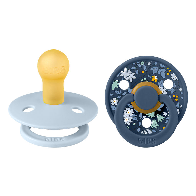 Bibs Lot de 2 Sucettes Chamomile Lawn Baby Blue Mix 0-6 mois