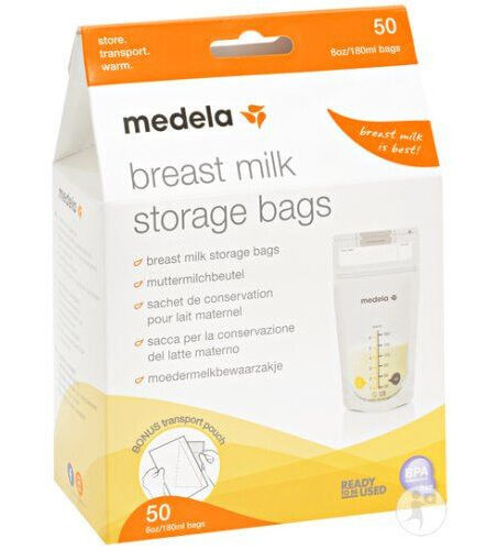 Medela 50 Sacs de Conservation Pour Lait Maternel