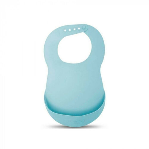 SUAVINEX Bavoir en silicone BLEU