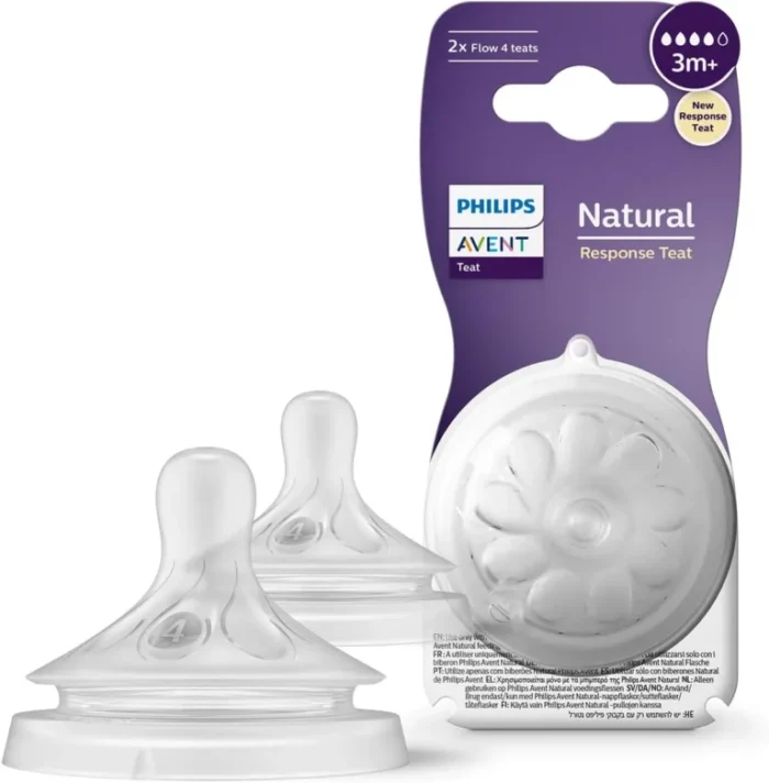 Philips Avent Tétine de biberon SCY964/02 Natural Response 3 mois+