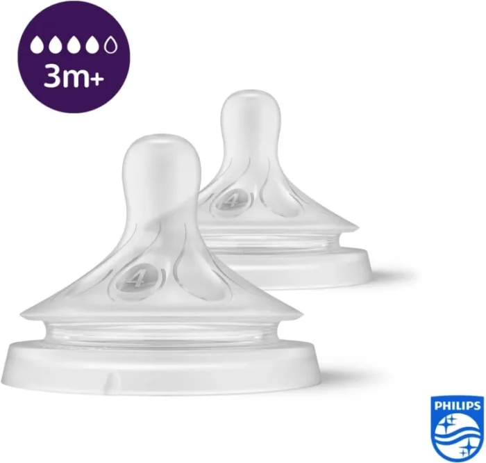 Philips Avent Tétine de biberon SCY964/02 Natural Response 3 mois+ – Image 2