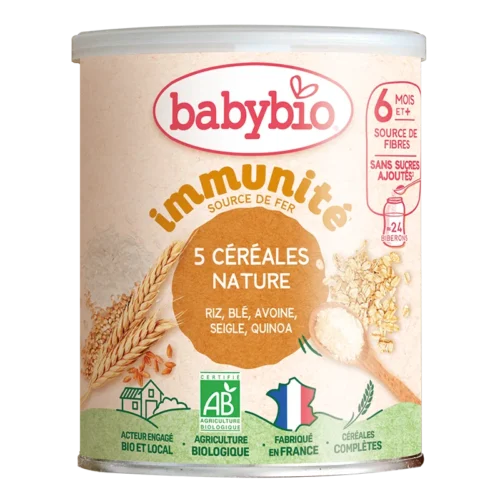 Babybio 5 Céréales Immunité – Dès 6 Mois