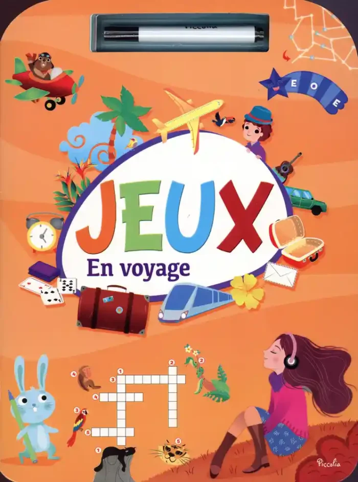 Jeux en voyage - Avec 1 feutre effaçable