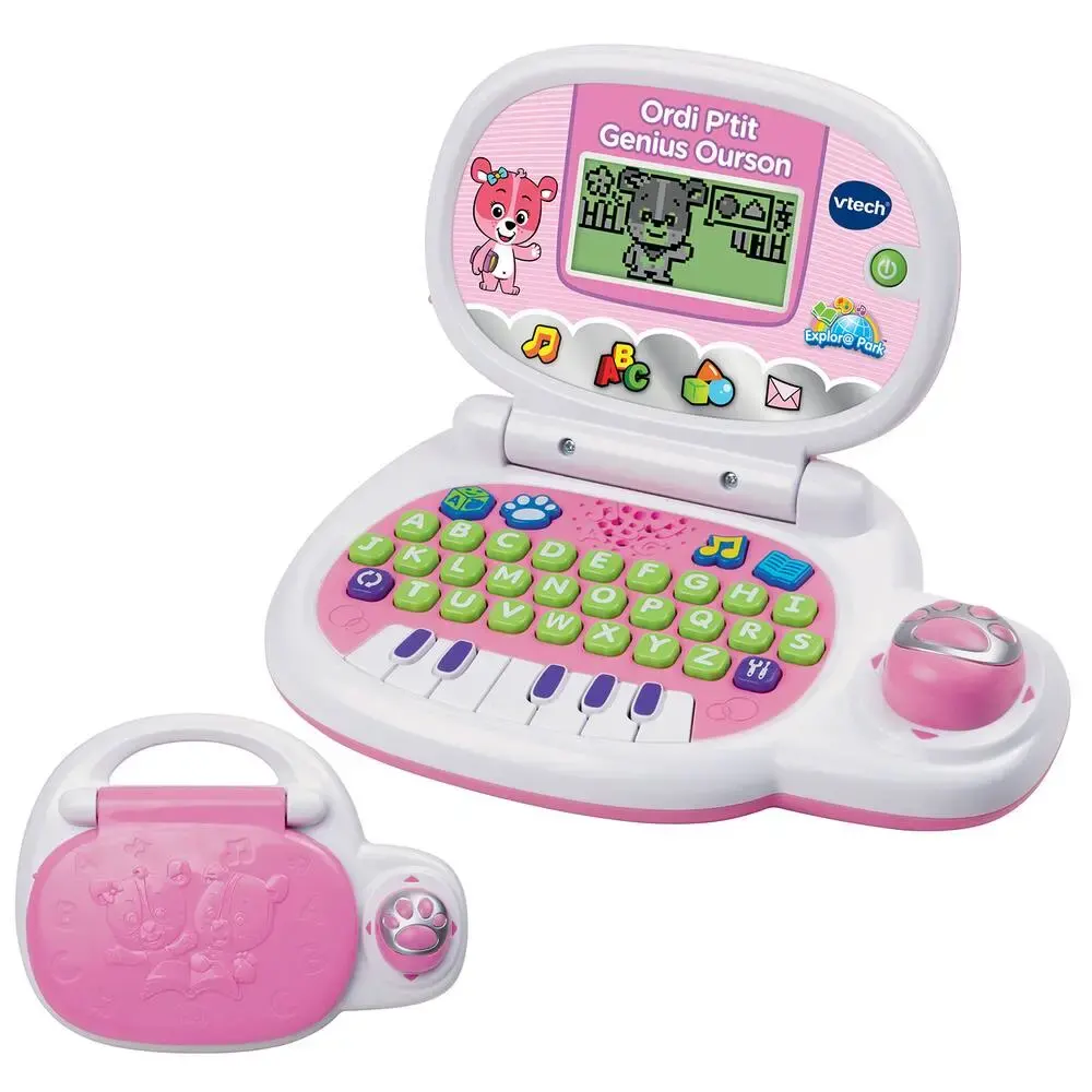 Vtech Ordinateur P’tit Genius Ourson Rose – 2A+