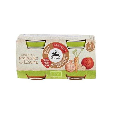 Alce Nero Sauce Tomate avec Légumes 2 unités de 80g.