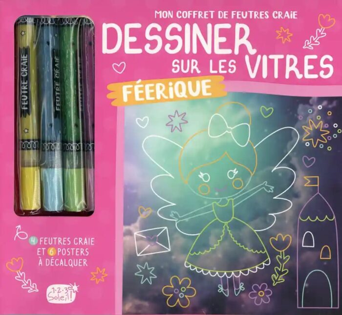 MON COFFRET DE FEUTRES CRAIE - DESSINER SUR LES VITRES FÉERIQUES