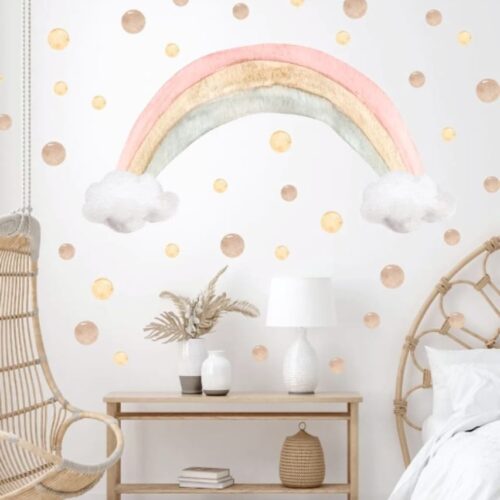 AUTOCOLLANT MURAL ARC EN CIEL