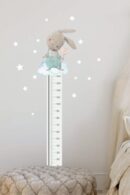 AUTOCOLLANT MURAL MESURE DE TAILLE LAPIN