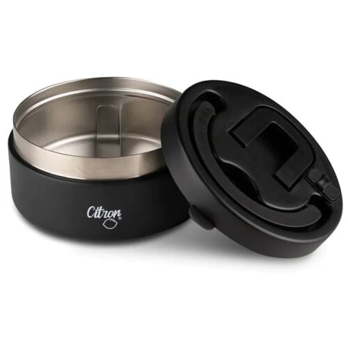 CITRON Thermos Alimentaire en Acier Inoxydable 400ml - Noir