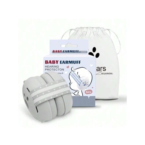 Protection auditive pour bébé, écouteurs antibruit pour bébés, cache-oreilles à réduction de bruit pour nourrissons et tout-petits jusqu'à 36 mois Gris