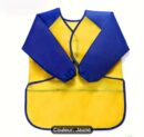Tablier de peinture d'artiste, polyvalent, imperméable, bavoir d'alimentation, peinture pour enfants Jaune M