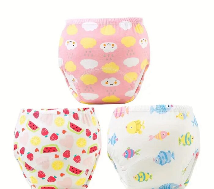 2 Couche d'apprentissage lavables taille L Pastèque