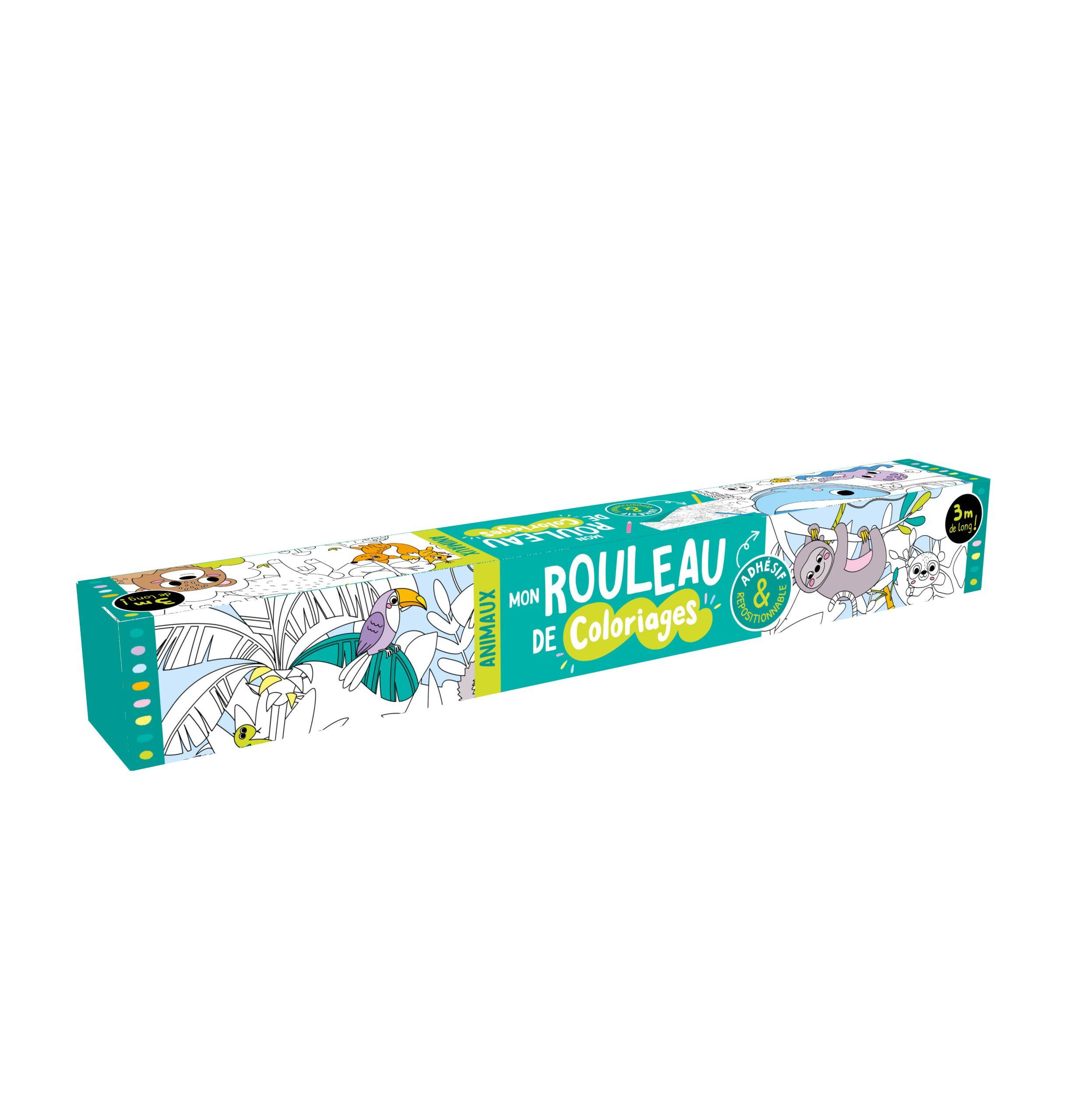 Mon rouleau de coloriages adhésif – Animaux