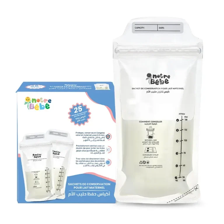 Notre Bébé Sachets de Conservation du Lait Maternel 25 Sachets
