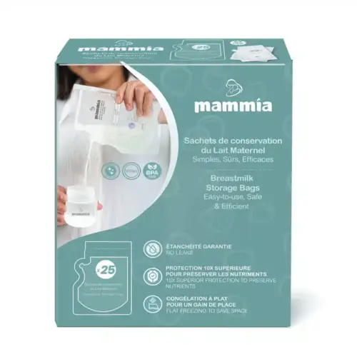 Mammia Sachets de conservation du Lait Maternel 25 unités