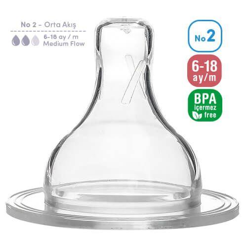 Tétine Silicone Cherry Bambino 6-18m