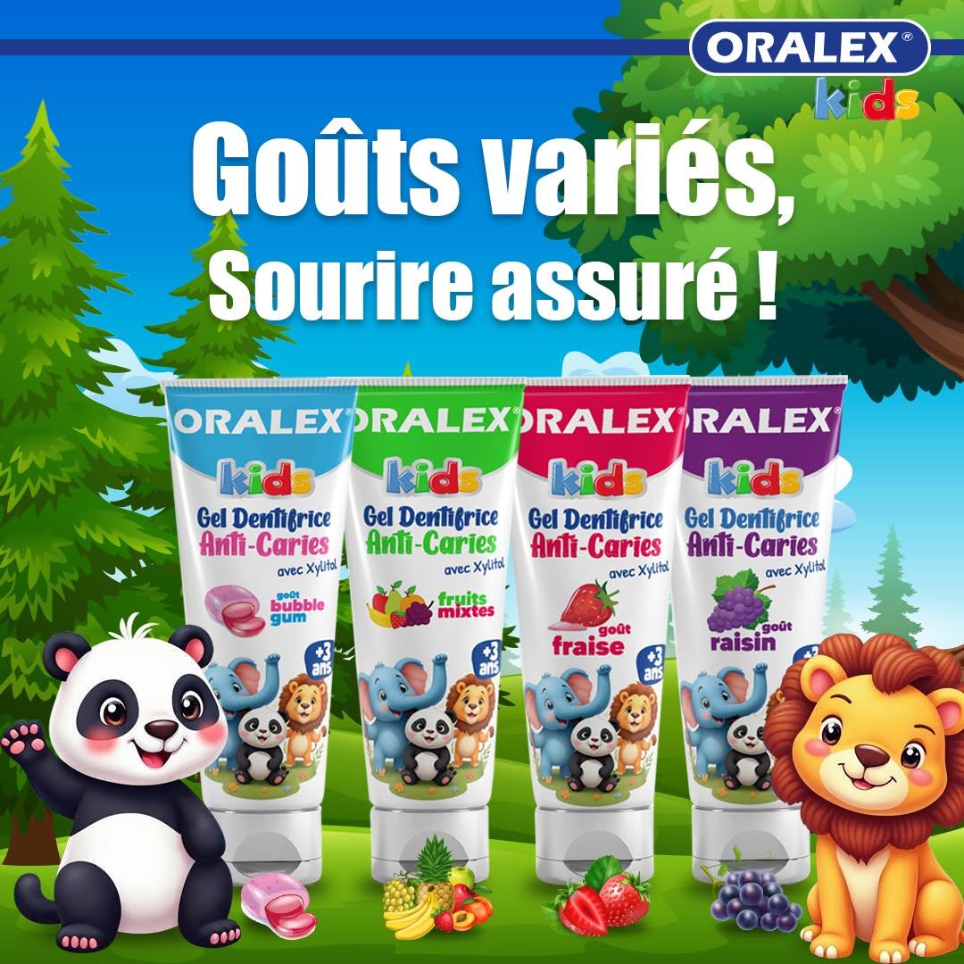 ORALEX DENTIFRICE KIDS Gout Bubble Gum 100GR