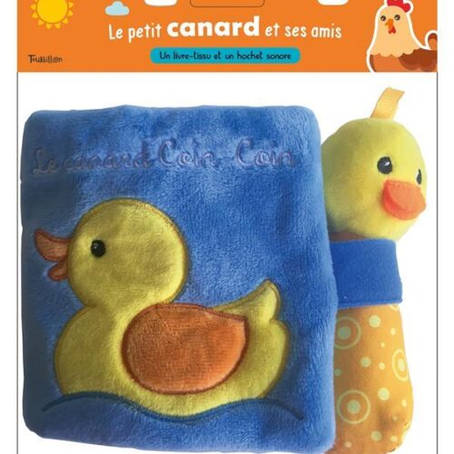 livre tissu Le canard Coin-Coin ; le petit canard et ses amis