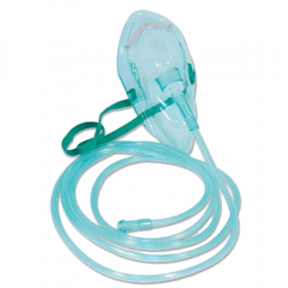 Masque d'oxygène avec tubulure adulte
