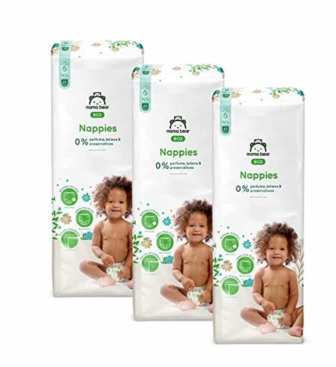 Mama Bear Couches bébé Écologiques Ultra Absorbantes Taille 6 (16+ kg) 40unite