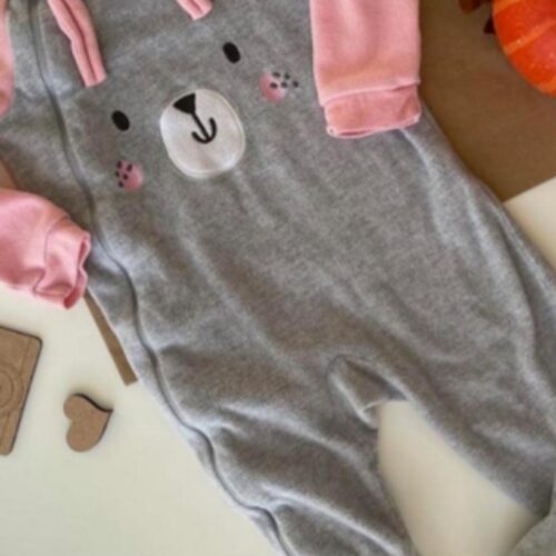 Pyjama Polaire 6/9M Rose