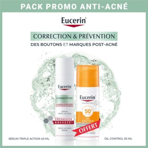EUCERIN OFFRE DERMOPURE SERUM TRIPLE ACTION 40 ML + OIL CONTROL 50ML OFFERT