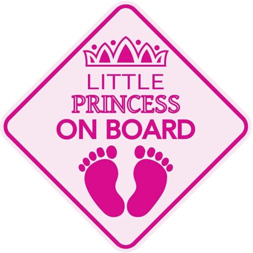 Little Princess On Board - Sticker Plastifié