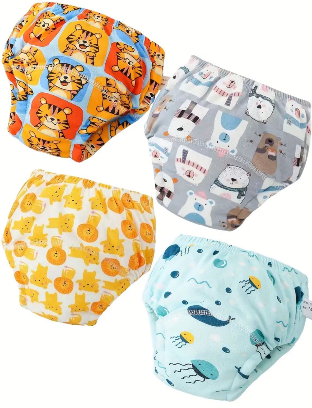 4 Couche d'apprentissage lavables taille M Tiger 4 Couche d'apprentissage lavables taille M Tiger