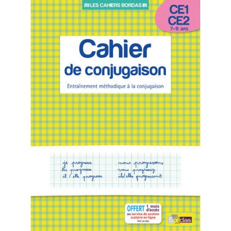 Cahier de conjugaison CE1/CE2 7-9 ans