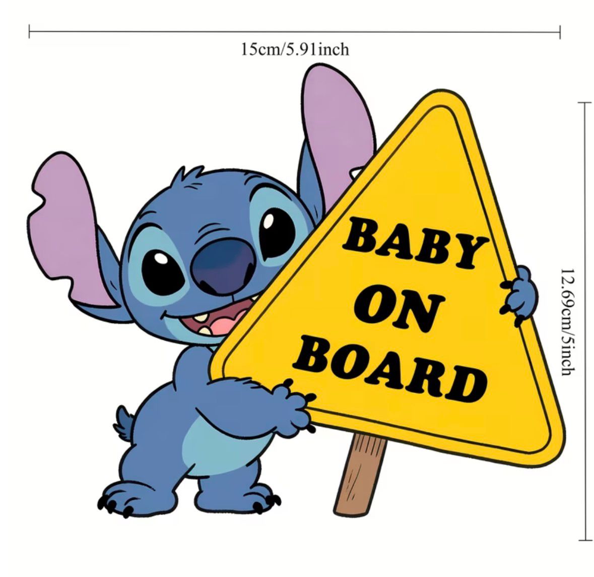 Baby On Board - Sticker Plastifié Baby On Board - Sticker Plastifié