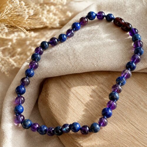 Collier d’ambre perles baroques pour bébé en ambre naturel – Douceur & élégance « 31 Cm »