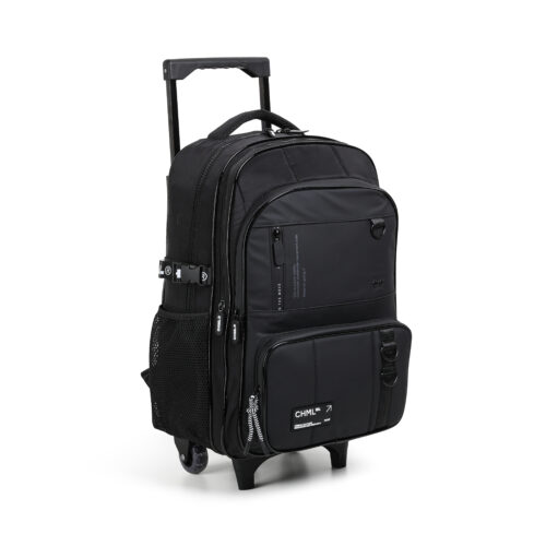 Chimola kids Cartable fullblack with trolley 18 (Copie)